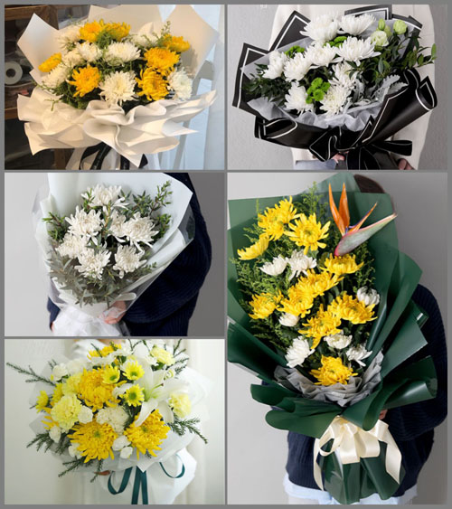山东聊城莘县河店镇白事花束代送